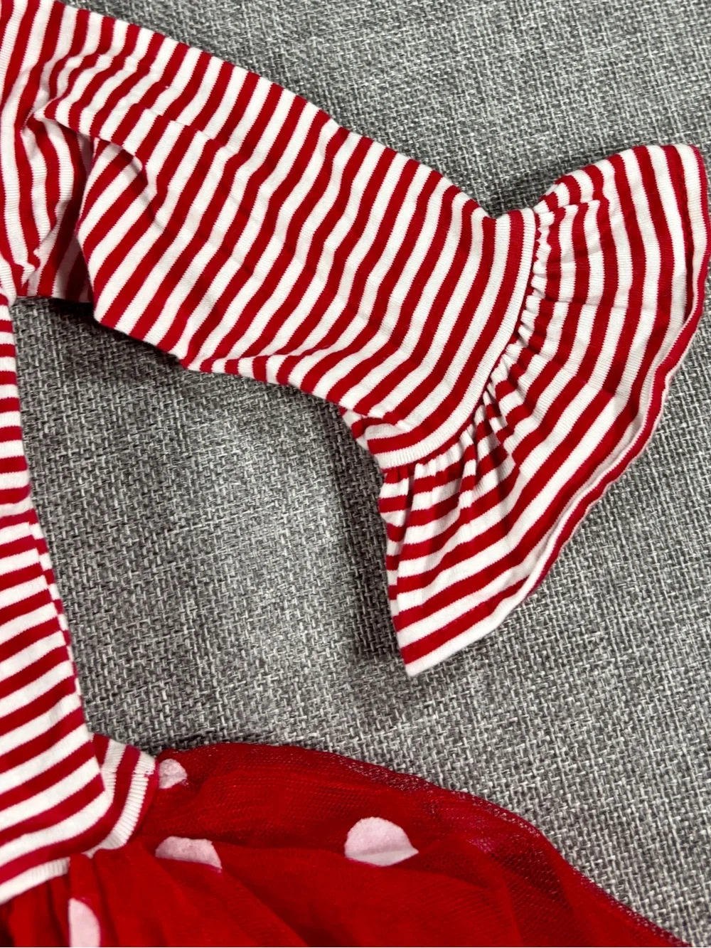 Counting Daisies Girls Christmas Santa Tutu Dress 18M Red Polka Dot Holiday